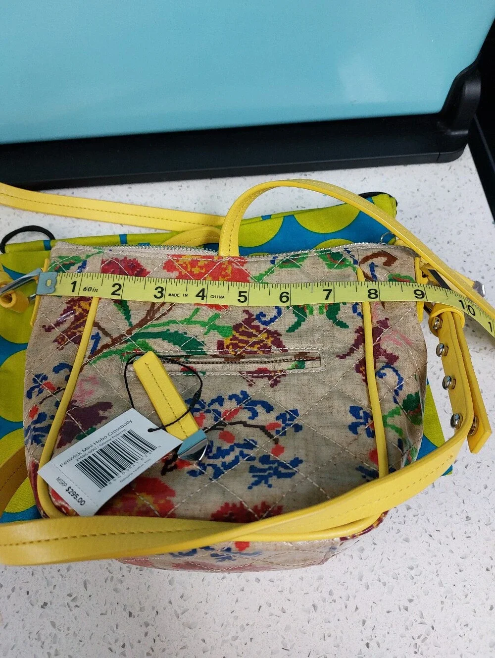 Vera Bradley Mini Fenwick Hobo Glossy Folkloric NWT